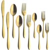 Nagao Tsubamesanjo Dinner Cutlery Set, 10 Pieces, Gold, 18-0 Stainless