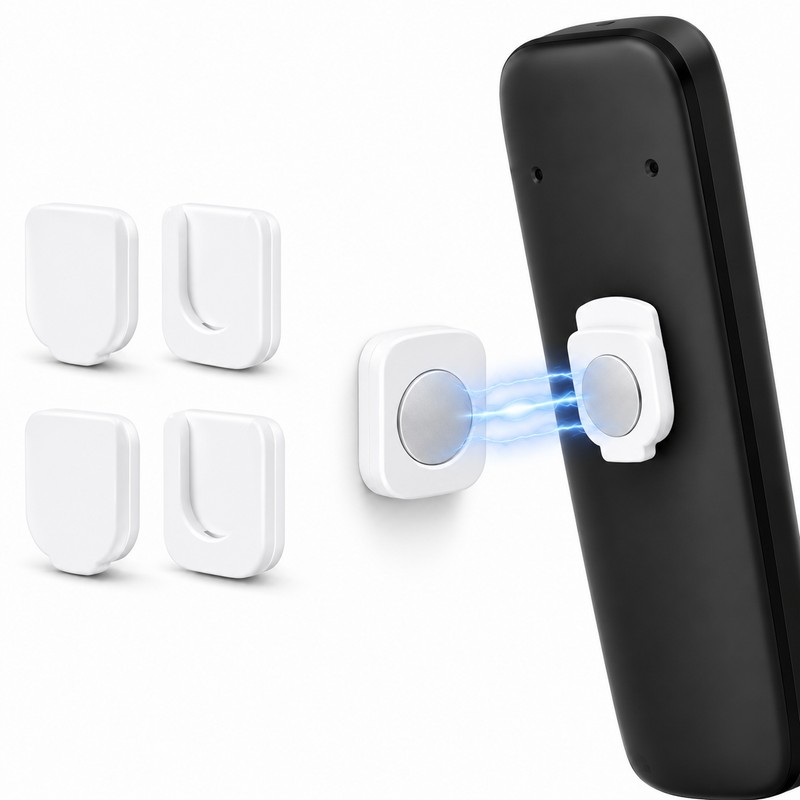 Magnetic Remote Control Holder for Wall Storage – Self-Adhesive, No-Drill