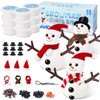 9 Pack Build a Snowman Kit Snowman Crafts for Kids,Modeling
