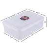 Jnktka 11 Quart Clear Plastic Storage Bins, Storage Container Box