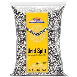 Rani Urid/Urad Split Chilka (Split Matpe Beans with Skin) Indian Lentils 14oz (400g) ~ All Natural | Gluten Friendly | Non-GMO | Kosher | Vegan | Indian Origin
