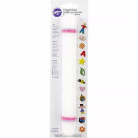 Wilton Fondant Roller Pin W/Guide Rings 9"X1"