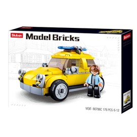 Sluban M38-B0706C Model Bricks-Beetle Car (176 Pieces), Multi-Colour, One Size