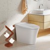 Bamboo Toilet Paper Holder Stand Free Standing Toilet Tissue Paper