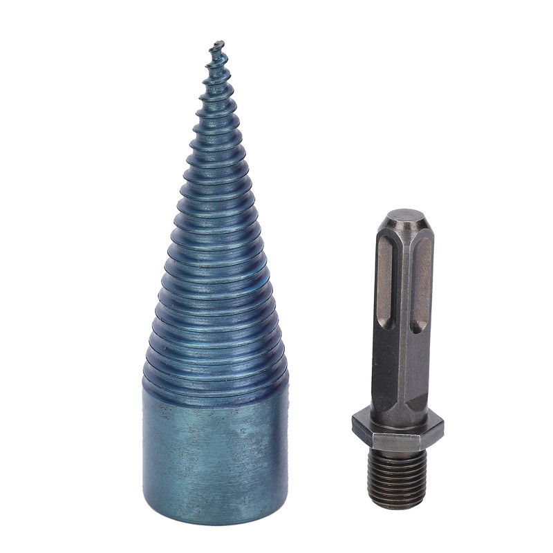 Screw Cone Drill Bit Square Shank Firewood Splitter Drilling Wood