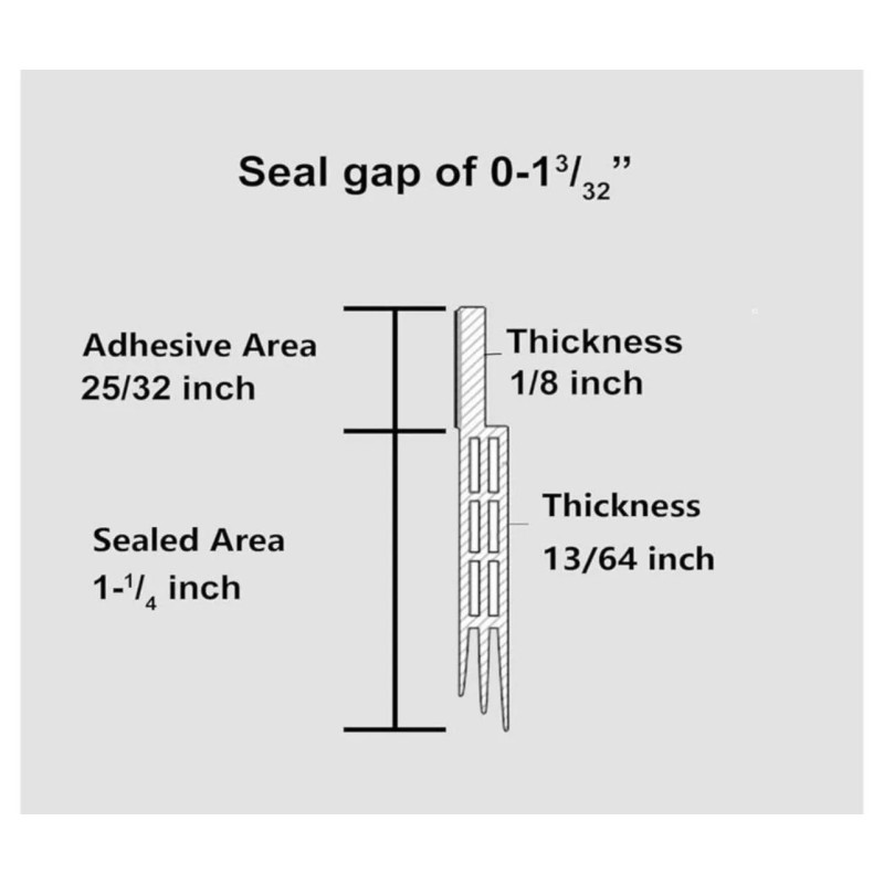 Vitam Amo Door Sweep Draft Stopper Weather Strip-NEW-5 For $20