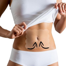 Skinnies Instant Tummy Tuck Tape – Invisible, Trim-to-Fit Strips for a Smooth Look | Best Fit Up to Size 14