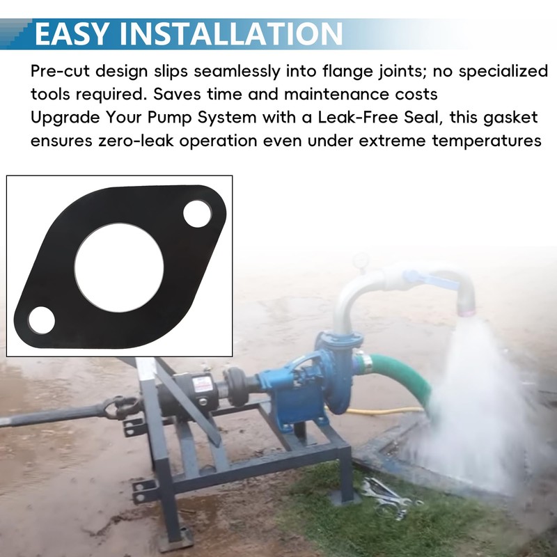 Circulator Pump Flange Rubber Gasket, for Valve Pipeline and Flange