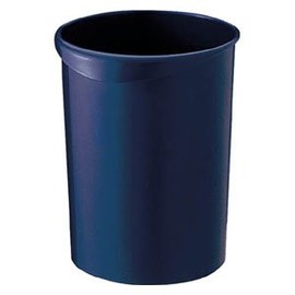 TRUSCO Trash 3-Pack, Retro Round Color Dark Blue