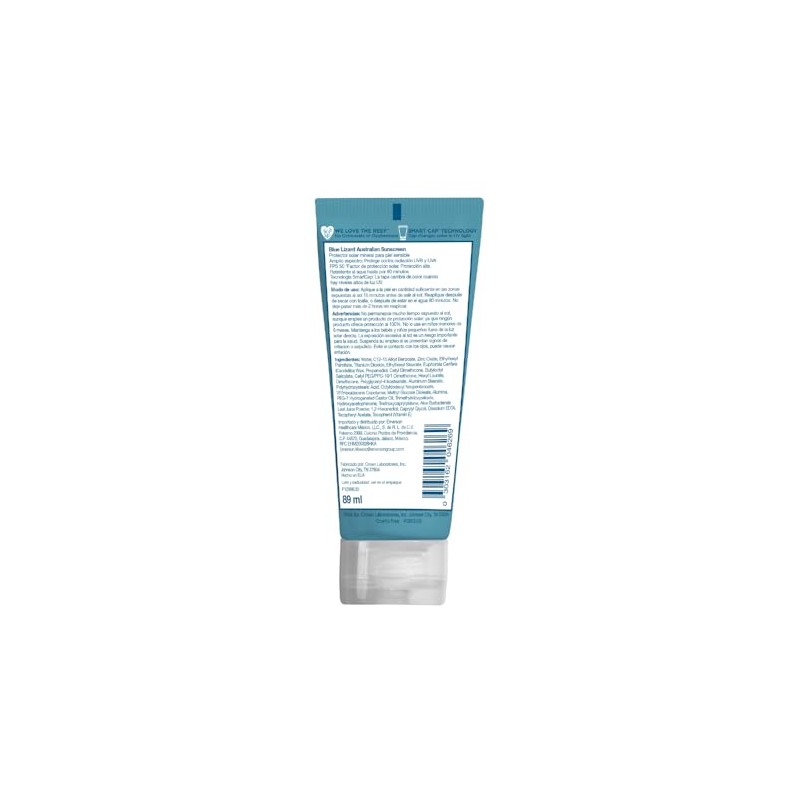Blue Lizard Protector Solar Mineral Para Piel Sensible - SPF