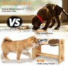 YIFAN Elevated Dog Bowls, Adjustable Raised Dog Food Bowl Stand,