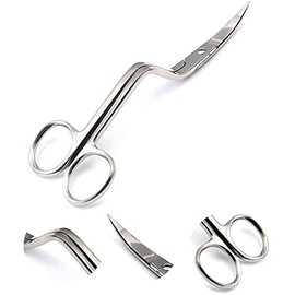 OdontoMed2011 Bent Handle Curved Embroidery Scissors 6 Inch Curved Applique Scissors for Machine Embroidery, Fabric Stitches, and Crafting - Size: 6" Premium Stainless Steel ODM