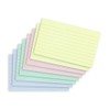 SUMMIT Flash Cards, Lined Revision Cards, Pastel Assorted, 7.5 x