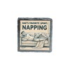 Dad's Favorite Sport Napping Slate Coaster for Relaxing Dads [slco-kf25-3062]