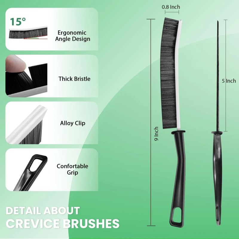 5 Pack Crevice Cleaning Brush Stiff Bristle Household Brush Cleaning
