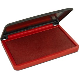 MaxMark Large Red Stamp Pad - 2-3/4" by 4-1/4" - Premium Quality Felt Pad