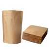 50 Pack Kraft Coffee Bags with Zipper Lock, High Barrier