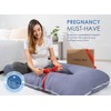 QUEEN ROSE Pregnancy Pillows, 60 Inch Cooling U Shaped Body