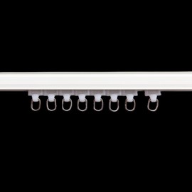 Curtain Glider Track Rail Runners Mute Wheel Rollers Heavy Duty Curtains Tracks Pulley 20PCS,White