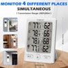 Geevon Indoor Outdoor Thermometer Wireless with 3 Remote Sensors, Temperature