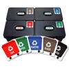 6 Stickers for Recycling Bins, Adhesive Vinyl Labels for Paper,