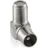 Poppstar 8x SAT Antenna Angle Adapter (90° Angled) (Coax F