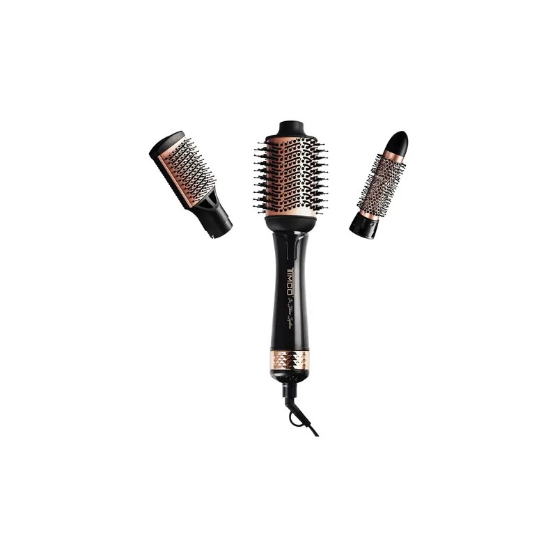 Cepillo Secadora Cabello 3 Cabezales Aire Electrico Timco
