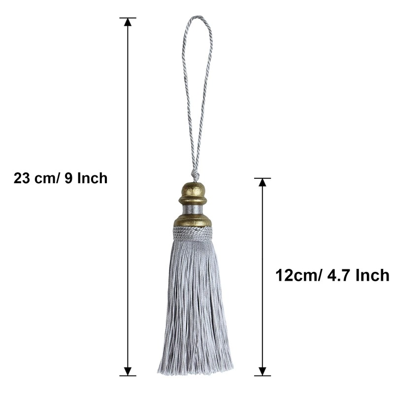 HedongHexi 2 Pack Tassel Key Tassel with Loops, Handmade Tassel