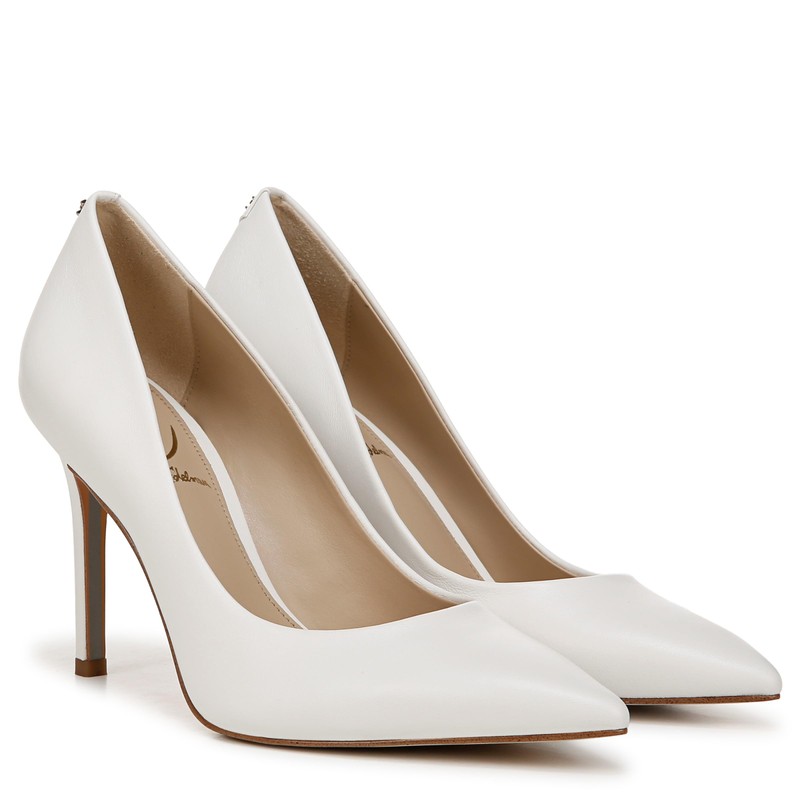 Sam Edelman Women's Hazel Pump, Bright White, 7.5
