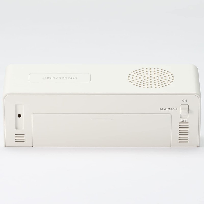 MUJI 44581490 Digital Radio Clock (with Loud Alarm Function), MJ-RDCLA(W),