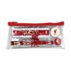 Team Direct Liverpool FC Particle Clear Pencil Case Stationery Set