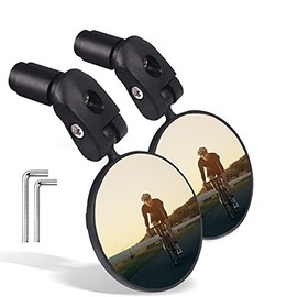 Lwpitty Bike Mirrors 2Pcs Bar End Bicycle Mirrors For Handlebars - Cyc