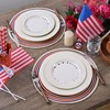 Feuille Patriotic Placemats Round Independence Day Placemats Set of 4