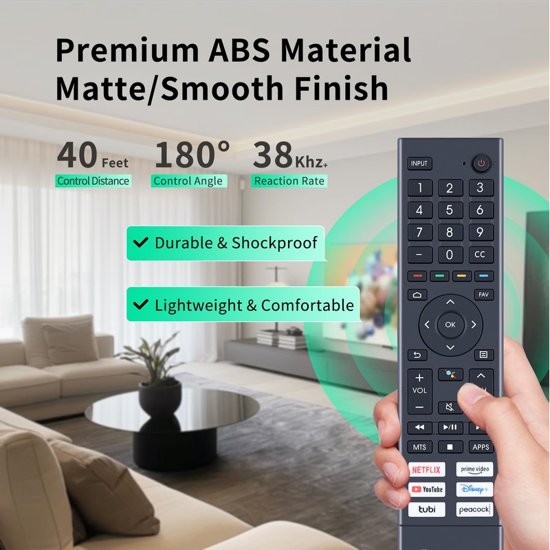 Replacement for Remote Control Hisense Smart TV,Universal for Hisense 4K
