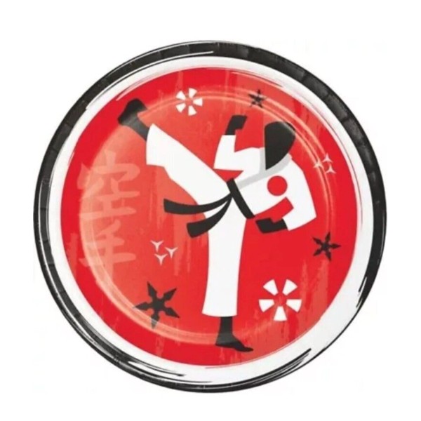 Creative Converting Karate Party 7 Inch Plates 8 Pack Party