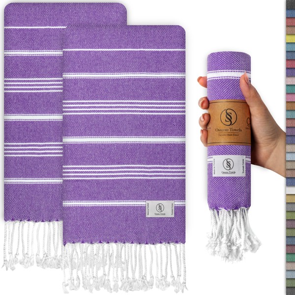 Ossano Turkish Hand Towel Set of 2 - Decorative and