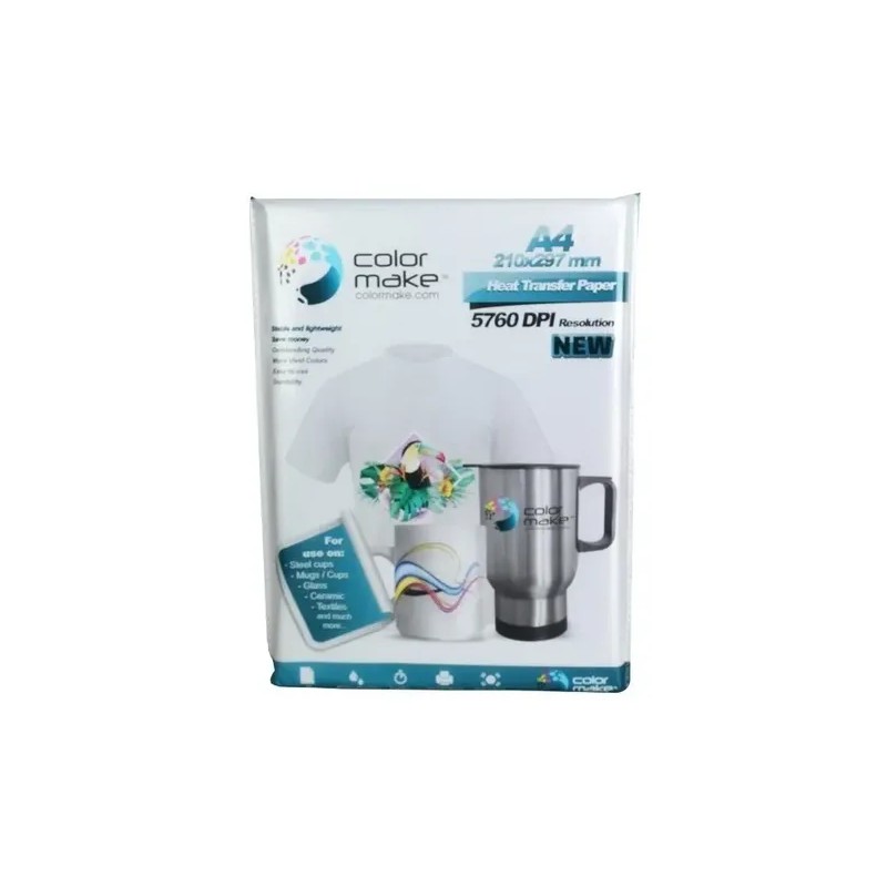 Papel Para Sublimación Sublimar A4 Color Make 200 Hojas 90