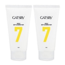 Gatsby Skin Gentle Deep Cleansing Foam Men's Cleanser Men's Cleansing Oil x 2 Low-irritation Cleansing Foam Cleanser Face Wash Shower / 갸스비 피부 순한 딥 클렌징 폼 남성세안제 남자클렌징오일 x 2개 저자극 클렌징 폼클렌저 세안 샤워