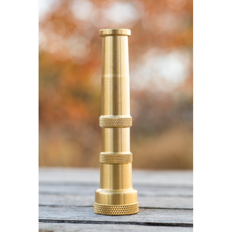 2-Pack 3-in-1 Multi-Purpose 5-inch Brass Twist Garden Hose Nozzle with