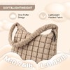 Quilted Puffer Tote Bag for Women,Large Puffer Crossbody Shoulder Lightweight