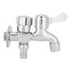 G1/2in Copper Electroplating Washing Machine Faucet Dual Use Water Tap