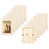 sourcing map 12Pcs Wood Frame,Paintable DIY Photo Frames 7.5 x