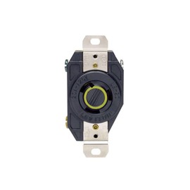 Leviton Locking Receptacle 2 Pole, 3 W 20 Amp 125 V Nema L5-20r Blk CSA Bx