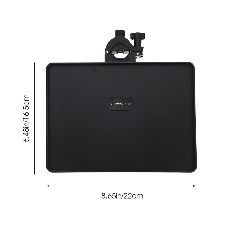Operitacx Universal Microphone Tray, Adjustable Microphone Compartment with Clip on