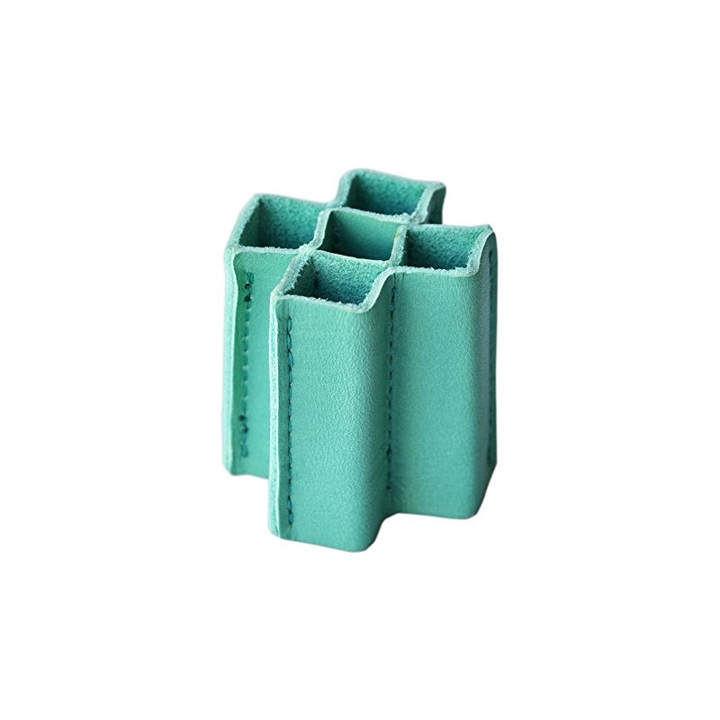 equalto Wavy Equal Wavy Leather Pen Stand [Green]