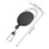 60cm Nylon Wire Rope Retractable Key Chain Stretching Keys Clasp