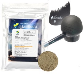 Hair Redo Hair Enhancement Powder, Large 3.5 - 4.1 oz (100 - 105 g), Refill, Thin Hair, Scalp, Hairline, Hair Foundation, Natural Plants, Unisex (Hair Redo + Applicator Pump + Hairline Comb, Light