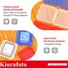 Kiorafoto 24PCS Estuche De Plástico Transparente Multicolor para Tarjetas SD