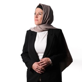 zühre Sienna Hijab Scarf for Women - Premium Muslim Head Scarf, Soft Cotton Long Lightweight Islamic Shawl Modal - Beige