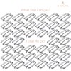 BEADNOVA Metal Rectangle Adjuster Triglides Slides Buckle, Roller Pin Buckles